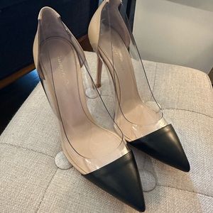 Gianvito Rossi classic PVC D’Orsay Pump, 7.5 size